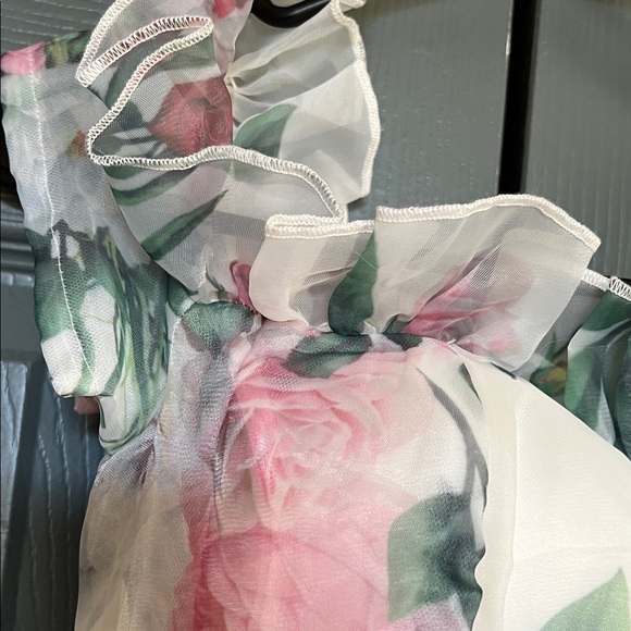 Floral Ruffle Elegate Dress - Picture 2 of 5